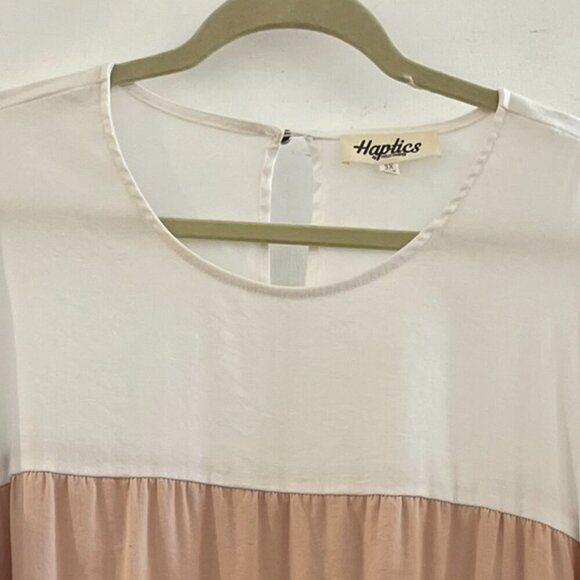 Haptics By Holly Harper Plus-Size Muti-Tiered Lagoon-Look Dress Sz XXL - Picture 4 of 9